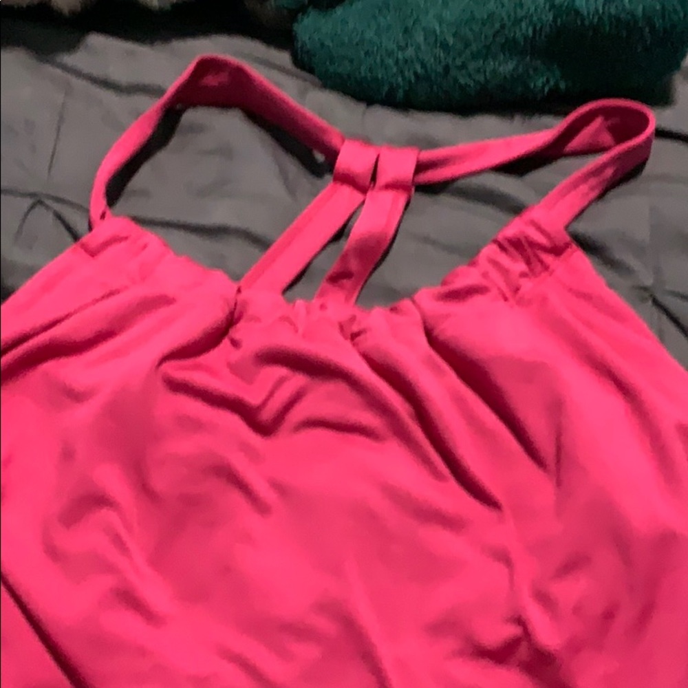 Pink workout shirt